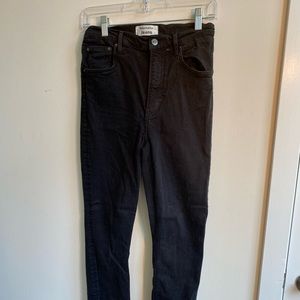 Reformation black high & skinny jeans